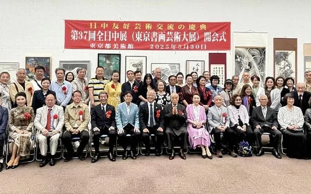 第37届“全日中展暨东京书画艺术大展”在东京开幕_中国澳门_新闻