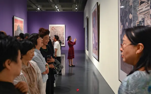 第六届“红船颂”中国画、油画作品展在嘉兴启幕