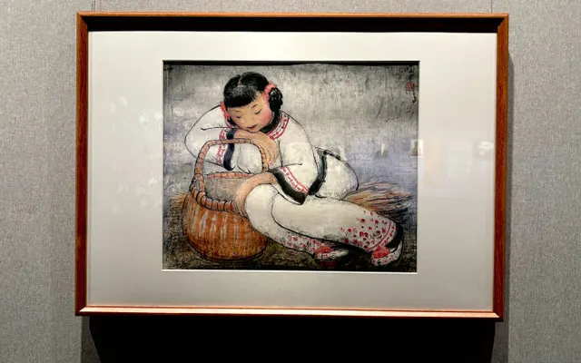 安徽博物院|国家大剧院艺术馆|女童与提篮|1957年|琢玉生辉
