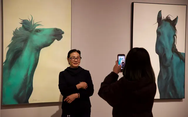 值得一看!内蒙古画家长海作品展在中国美术馆实力圈粉
